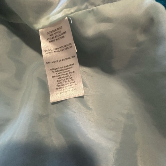 Eddie Bauer Two-Tone Blue Kids Raincoat - Picture 8 of 9